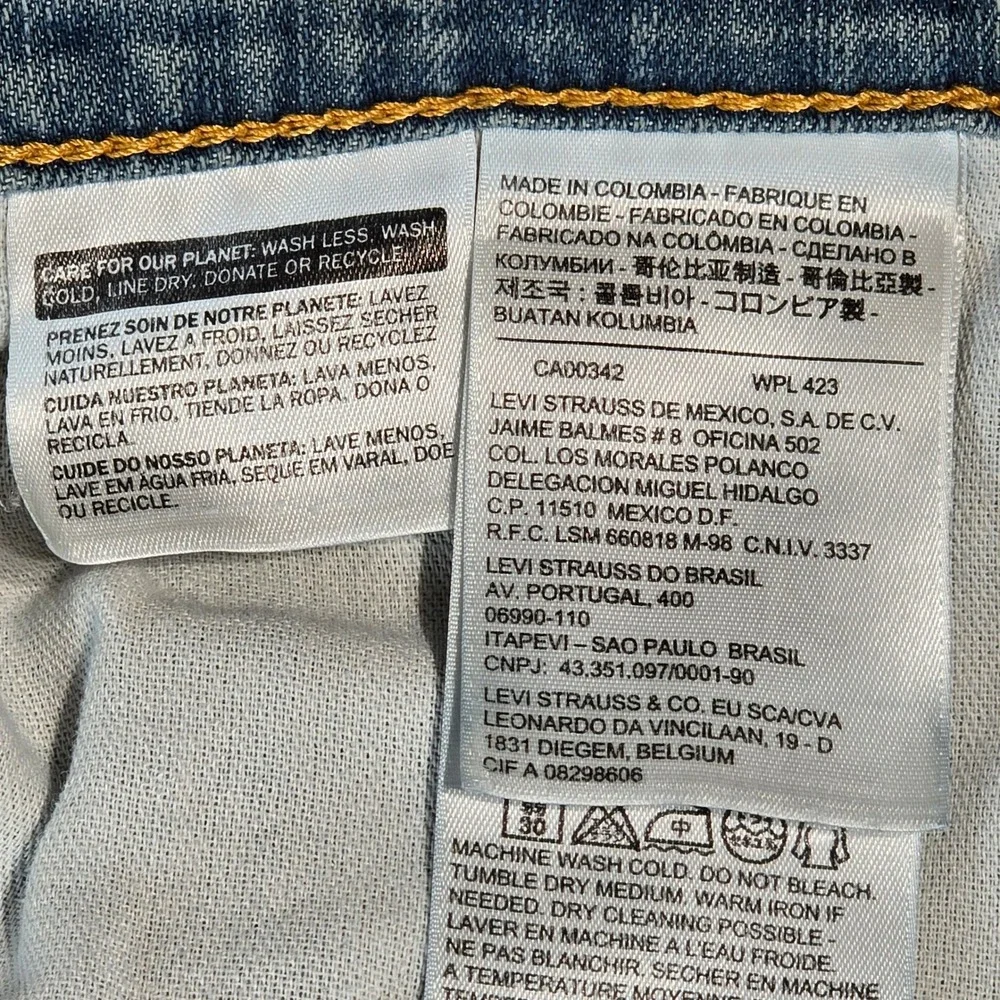 Levis 511 Slim Fit Mens Jeans Blue Medium Wash Denim W34 L32 04511-0408 - Picture 5 of 16